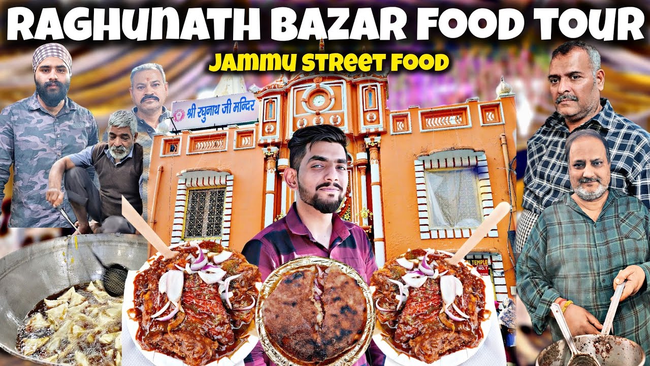 Raghunath bazar food tour • jammu food • Street food • Indian street food •