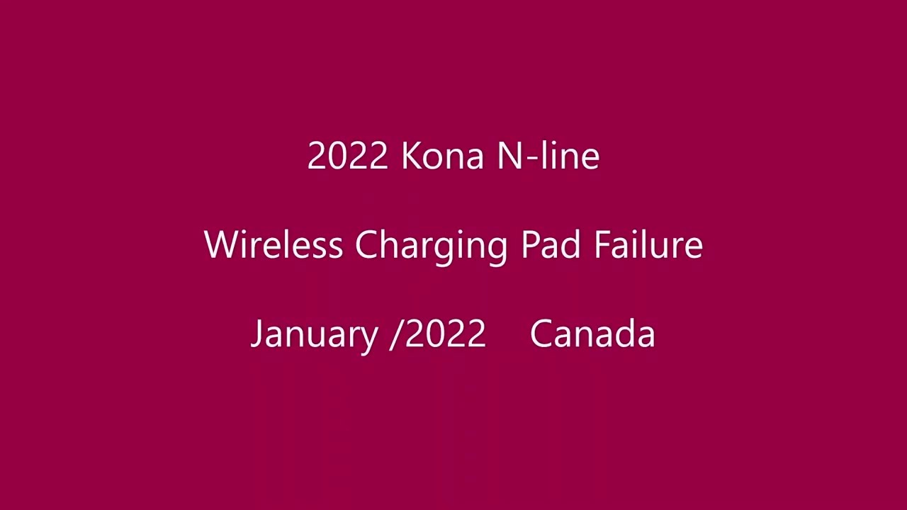 2022 Hyundai Kona N-line Wireless Charging Pad FAILURE - FIX