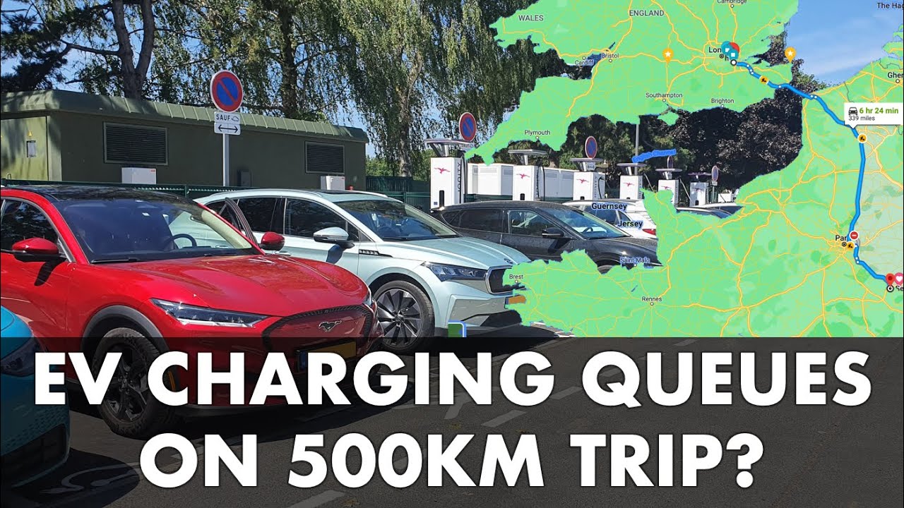 London to Burgundy EV Trip (500km+) What charging queues? YouTube