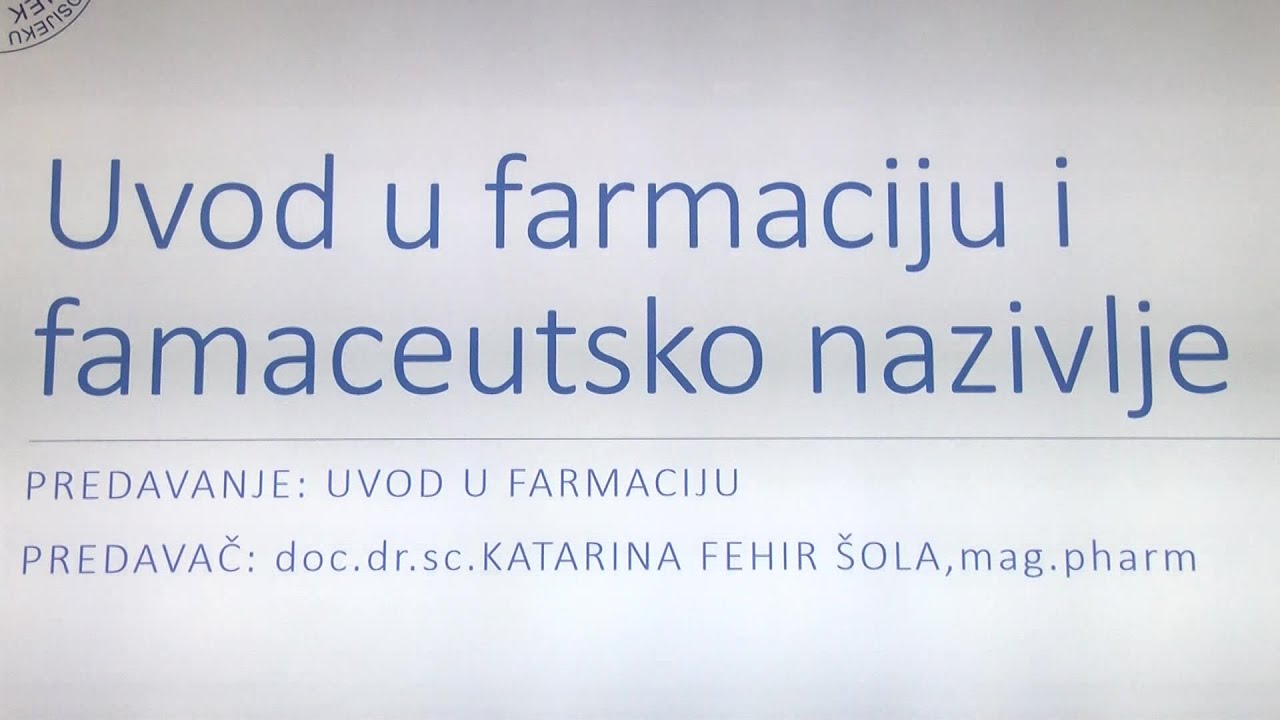 Studij farmacije