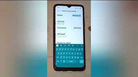 How to view hotspot password in oppo a57, view hotspot password setting
