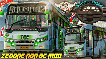 New ZEDONE NON BC BUS MOD For Bus Simulator Indonesia | Bussid New Mod #bussidmod