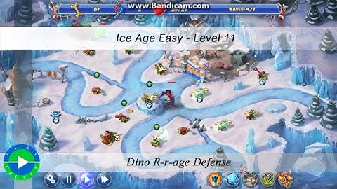 Dino Rage walkthrough (easy - ice age)  - Level 11