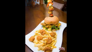 Famous The Tsunami Burger at Dine & Dash Cafe - Trinidad Wealth