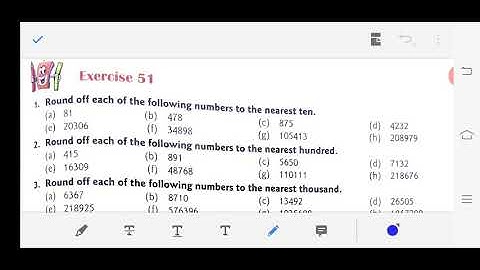 Class-5 Maths Chapter-11 exercise-51 Rounding number