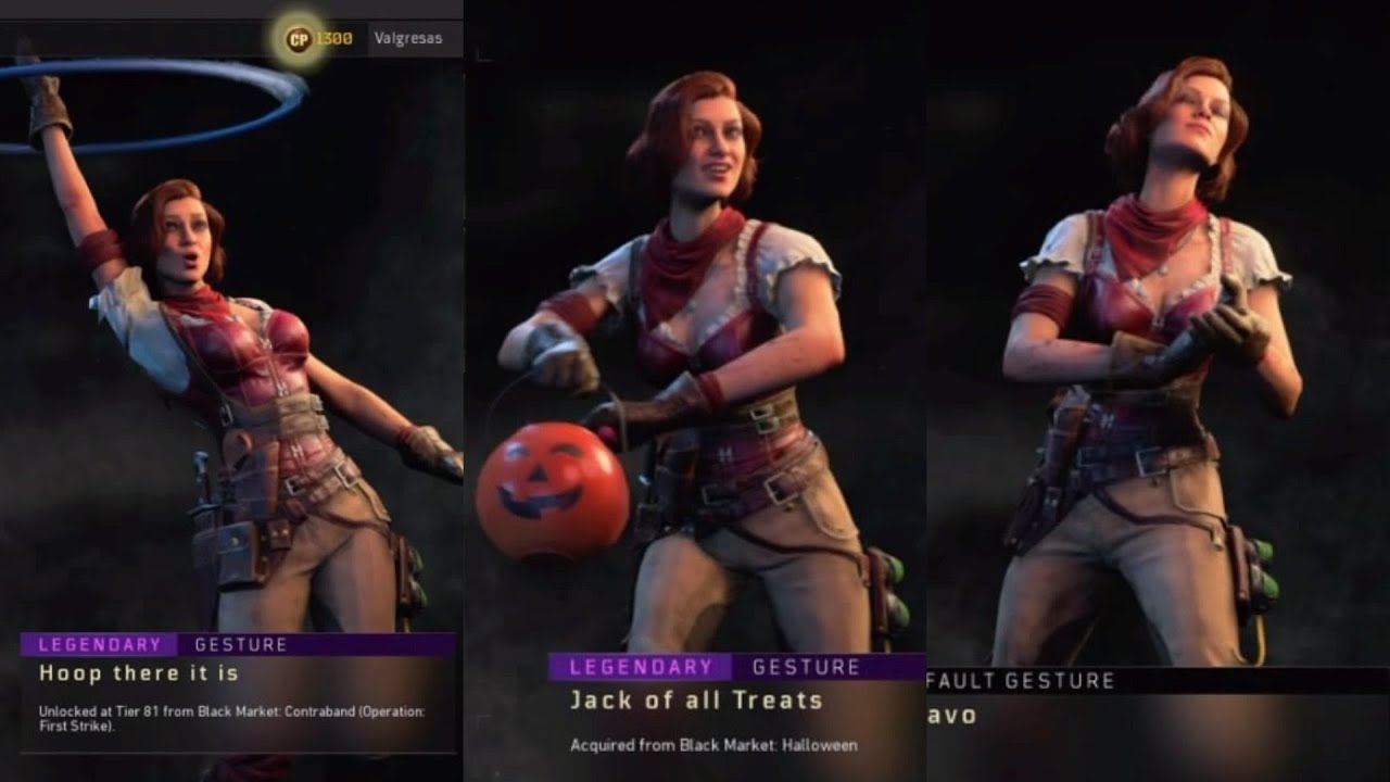 Blackout Scarlett All Gestures and Voice Lines and 20th Solo Win Call of  Duty: Black Ops 4 - 