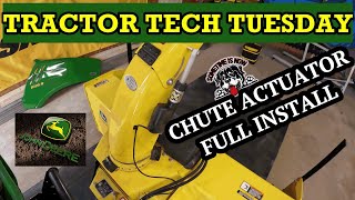 1025R INSTALLING A CHUTE CONTROL  | JOHN DEERE