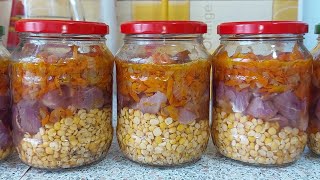 БЕЗУМНО ВКУСНАЯ Гороховая каша со свининой в автоклаве.