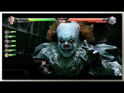 Pennywise vs The Losers Club (Child) Final Battle with Healthbars