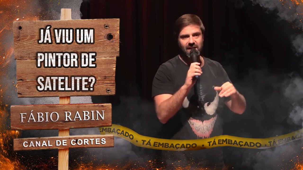Conheci um cara que pinta satélites - Cortes do Rabin - YouTube