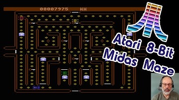 Atari 8-Bit Game Play, Midas Maze