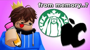 Drawing Logos From MEMORY In Roblox..
