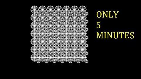 AutoCAD Tutorial-CNC Pattern Design-5minutes-Drawings Solution