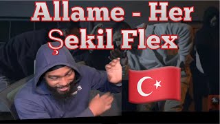 Turkish Rap 🇹🇷Allame - Her Şekil Flex | Twin Real World Reaction Resimi