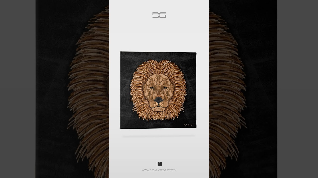 Money Lion Canvas Print — DesignGeo