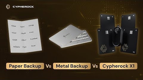 3 Ways to Backup Seed Phrase