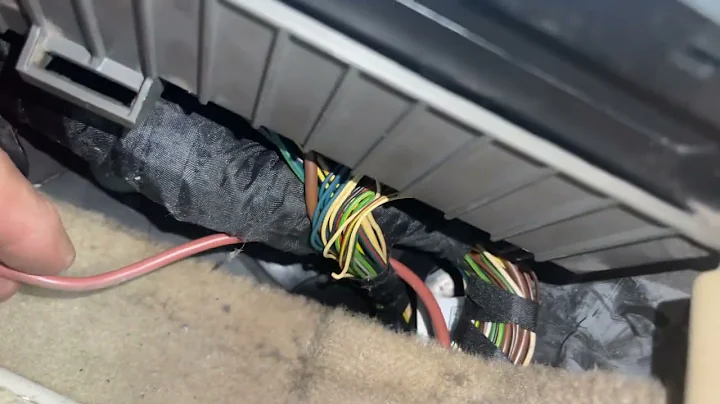 BMW E90 2009 cut cable on harness under fuse box FB