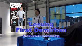 Lesung Firat Demirhan Gevelsberg