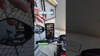 Suporte celular GPS moto Aço Preto universal, LINK NA BIO! Tiktokshop ML Shopee #SuporteCelula