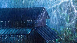 Noite chuvosa com trovões estrondosos Sons de chuva forte e relâmpagos para um sono reparador