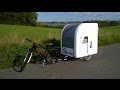 The wide path camper is a tiny biketowable caravan