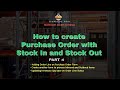 Ms Access  How to create Purchase Order with Stock In and Stock Out  Part 4