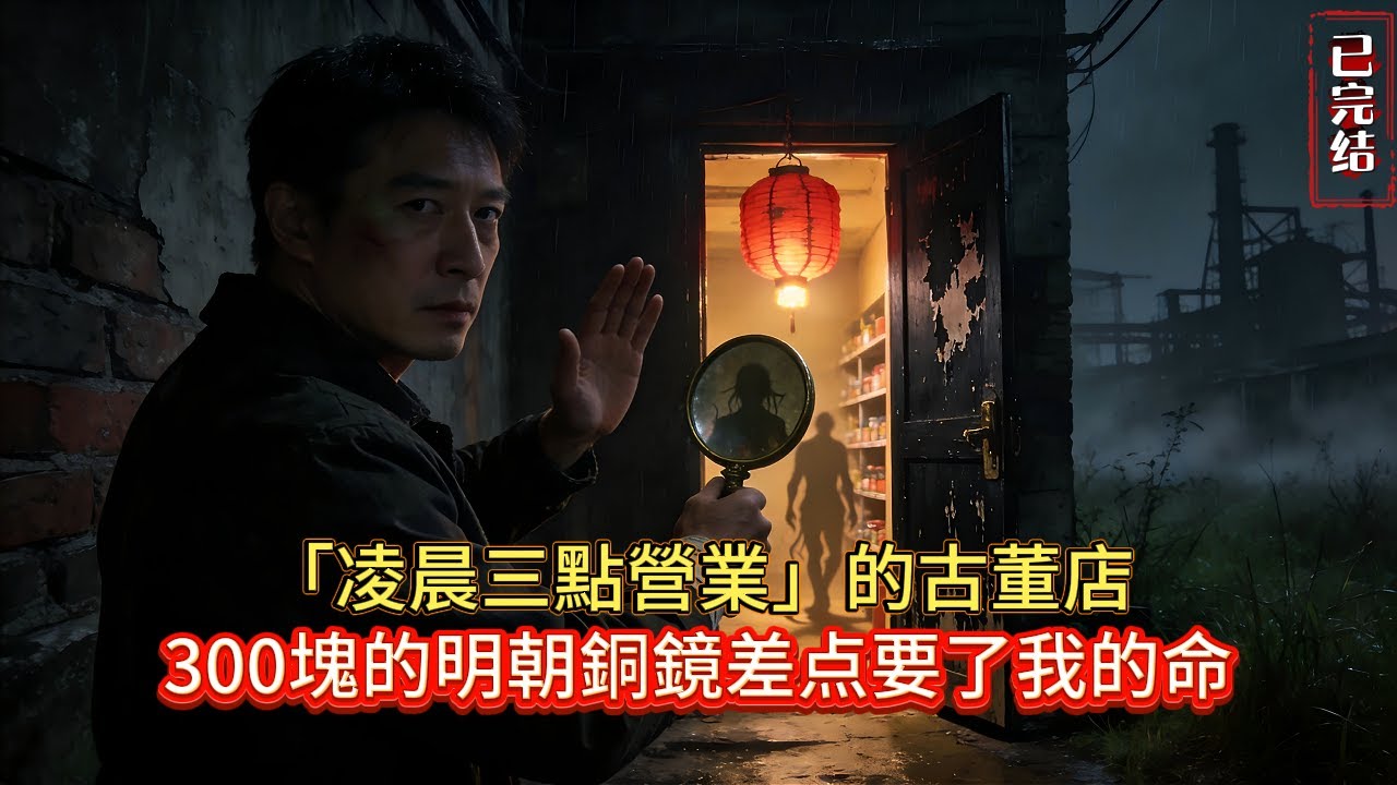 【真實靈異】凌晨3點的古董店，我買了一面「活」的銅鏡... 😱｜百年孟家滅門慘案，鏡子裡的「它」盯上我了！#小说推荐#灵异#完结文#鬼故事 #懸疑故事#novel #小说