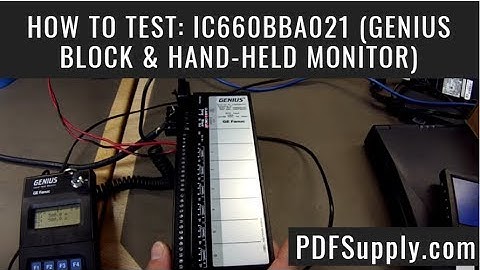 How-To Troubleshoot: IC660BBA021 with Genius Block & Hand-Held Monitor (GE Fanuc PLC Training)