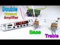 Bass treble wiring in 6283ic double channel amplifier board in hindi at home 