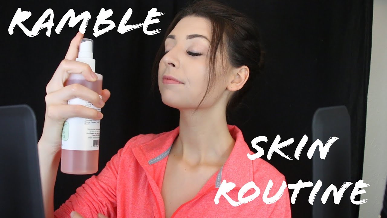 [ASMR] RAMBLE ON SKIN CARE ROUTINE... ASSORTED TRIGGERS