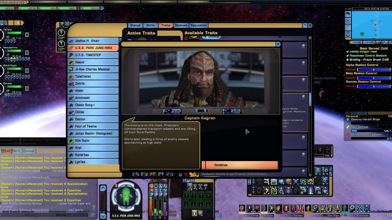 [STO] 새로운 TFO "Best Served Cold"; 베리티(Verity)급 U.S.S. 박정화(U.S.S. Park Jung-hwa; NCC - 950908 - A)