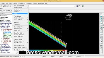 non linear analysis of cantilever beam in ansys apdl
