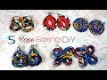 DIY African Rope Earrings 5 Ideas!- Ankara