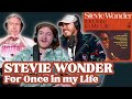 For once in my life  stevie wonder  andy  alex first time reaction