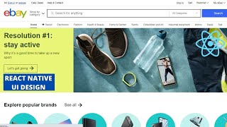 HOW TO BUILD EBAY STORE UI DESIGN IN REACT NATIVE FOR BEGINNERS TUTORIAL 2022