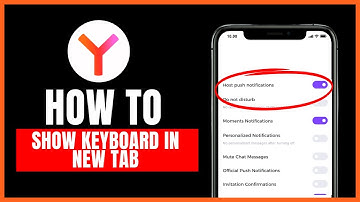 How to show keyboard in new tab on Yandex Browser