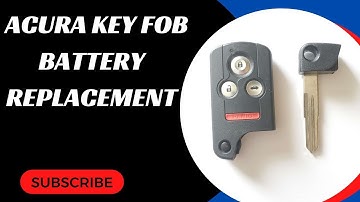 Acura RL Key Fob Battery Replacement