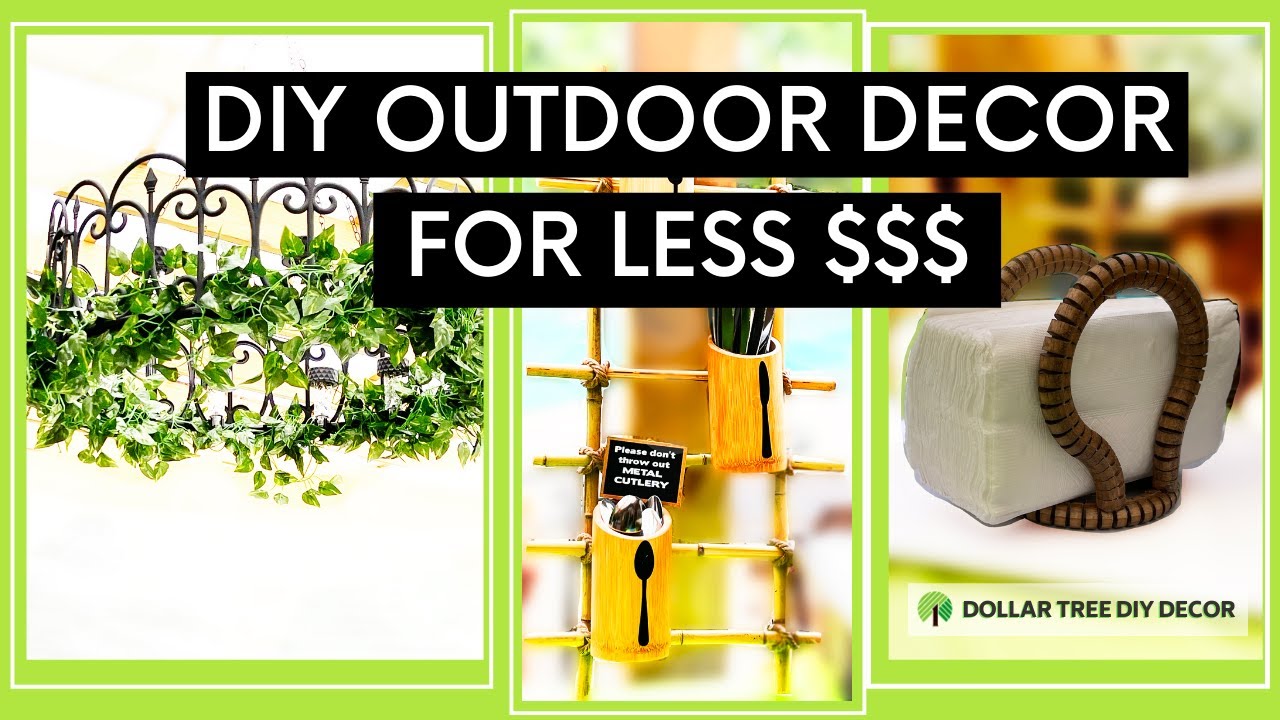 DIY Cheap Outdoor DecorThat Looks Expensive!! YouTube