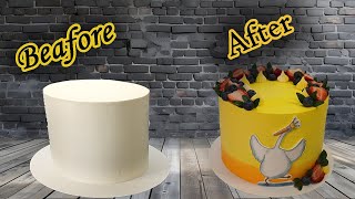 How to make Yellow Cake/strawberry cake/berry cake decoration/goose cake/Cake Design