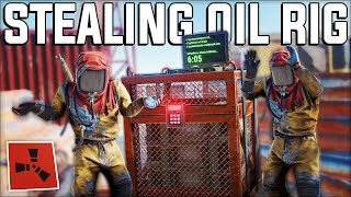 STEALING The RUST OIL RIG MONUMENT And ESCAPING With All The JUICY LOOT - Rust Gameplay