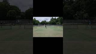 【ディアドラカップ】勇気を出して1回だけ挑戦したサーブ&ボレー 【Serve & Volley】 #tennis #テニス #shorts #sports