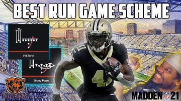 BEST RUN GAME SCHEME WITH MADDEN 21 BEST RUNNING PLAYS - THESE RUNS BEAT EVERY DEFENSE EASY!🔥💥