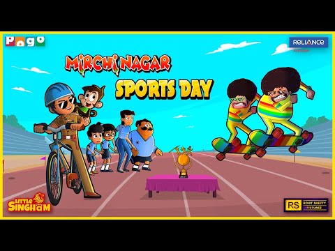 Mirchi Nagar Sports Day Little Singham Vs Lakkad Bagga Pogo TV Kids Cartoon