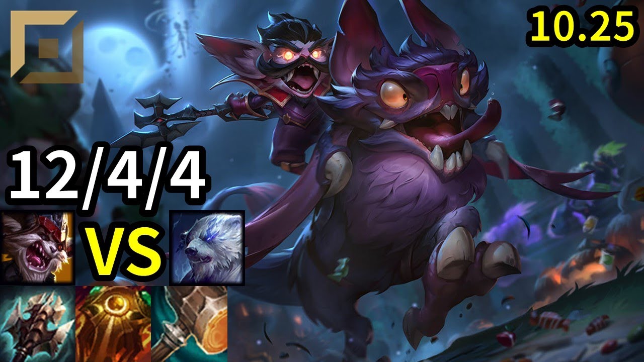 Kled Top vs Volibear - KR Master | Patch 10.25