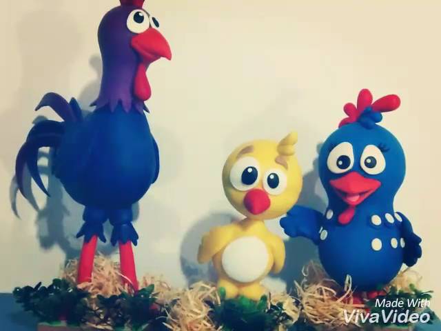 PEÇAS DECORATIVAS GALINHA PINTADINHA