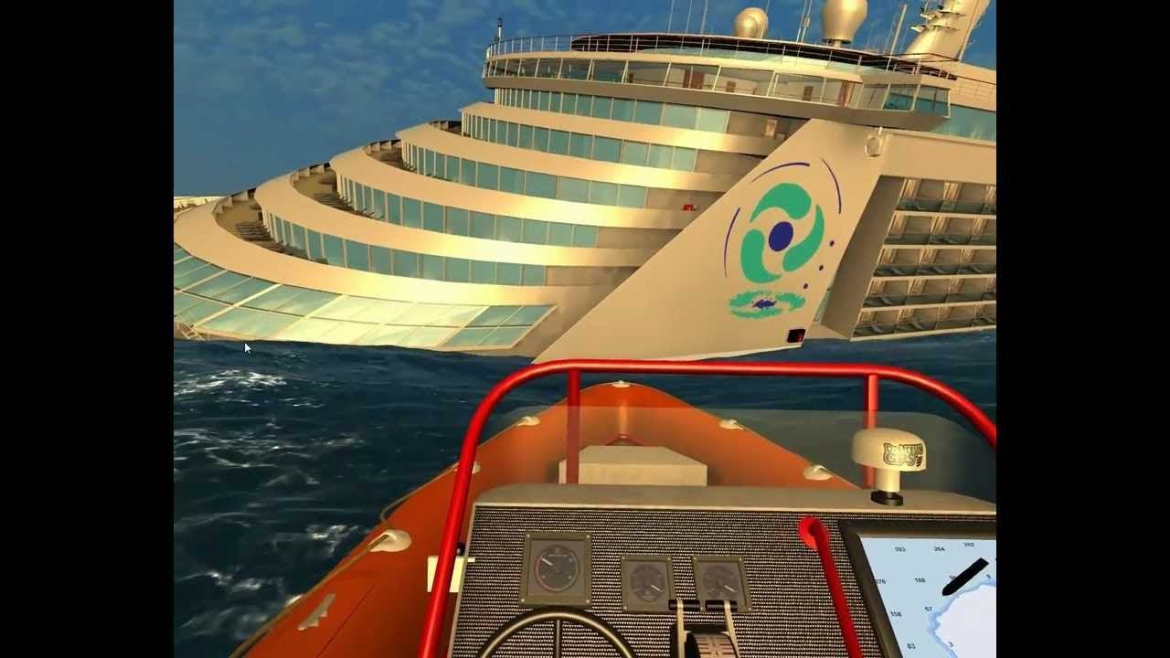 cruise ship sinking simulator