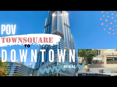 POV TOWNSQUARE TO DOWNTOWN DUBAI MALL  #RENJHOTV