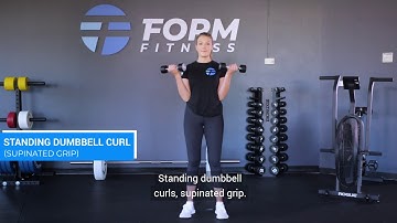 STANDING DUMBBELL CURL (SUPINATED GRIP)
