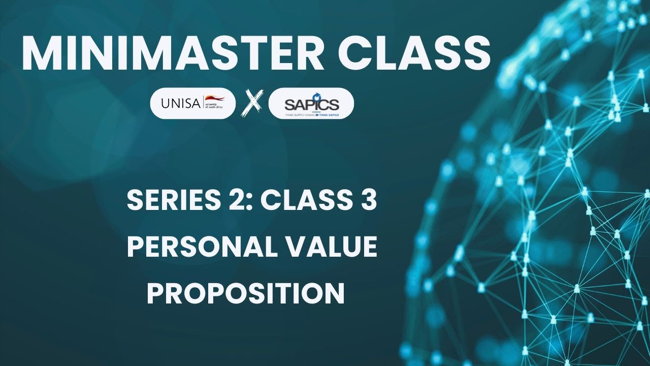 MiniMaster Class 3 (Series 2): Crafting Your Personal Value Proposition