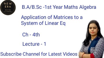 Consistency & inconsistancy of a system of Non-Homogeneous Linear Equation ||B.A/B.Sc 1st Algebra
